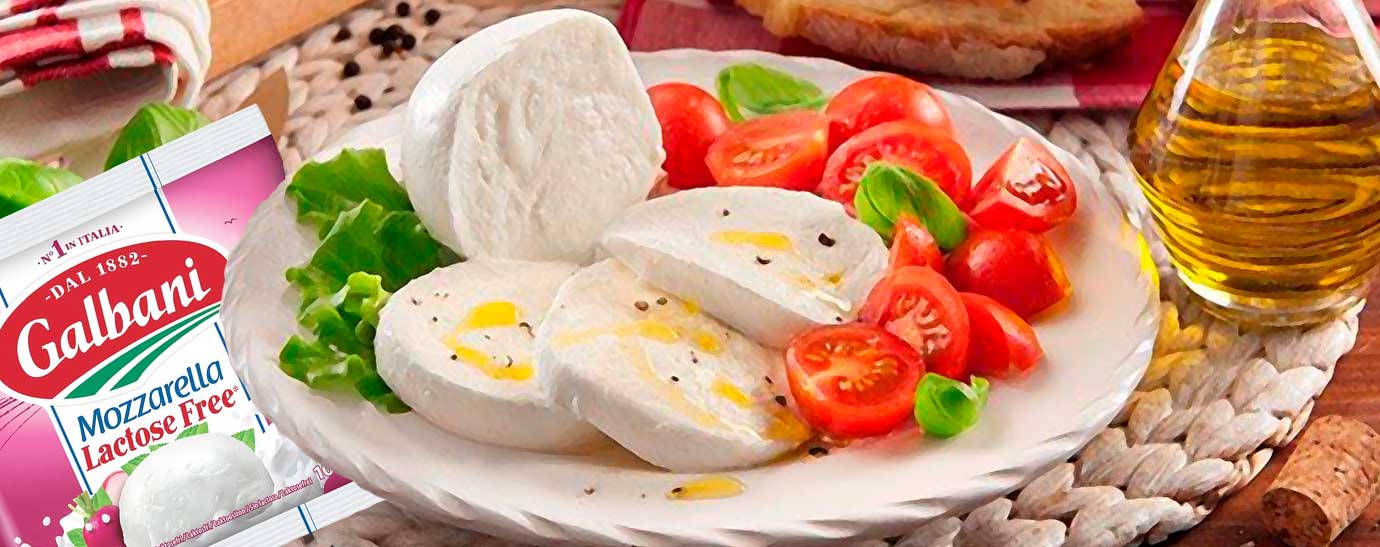 Ensalada de tomate y mozarella sin lactosa