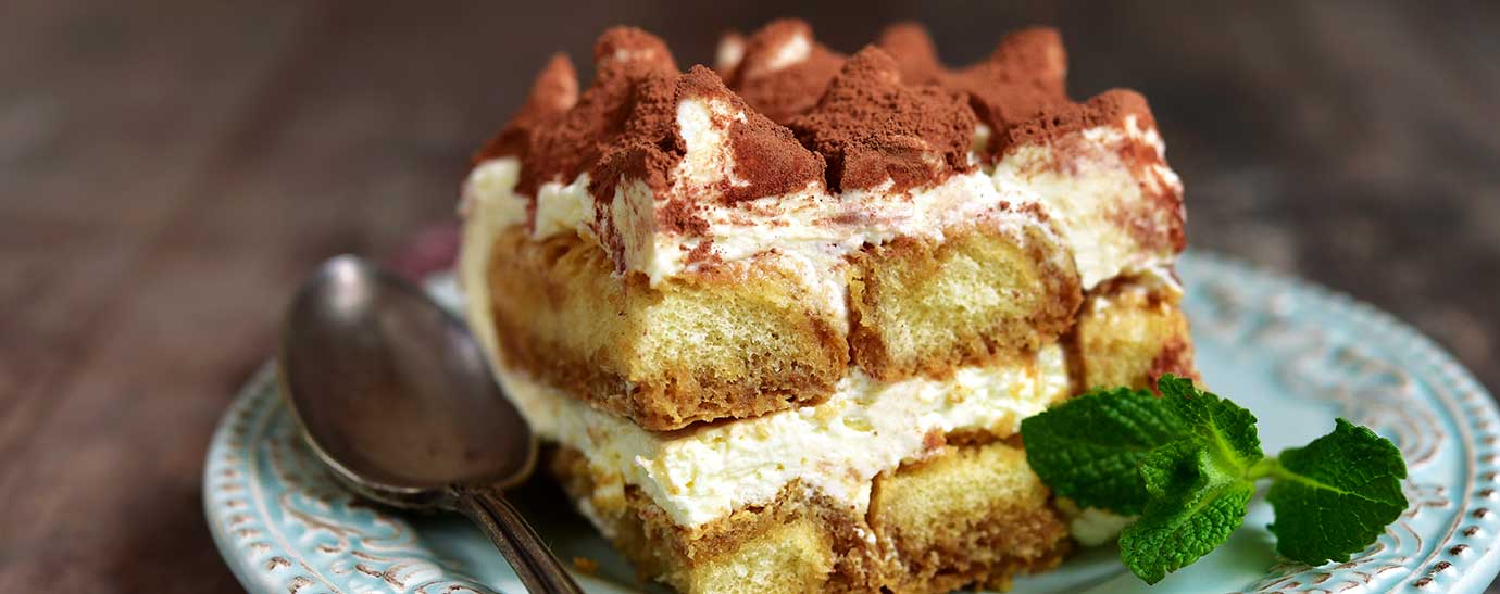 Tiramisú con bizcocho de soletilla