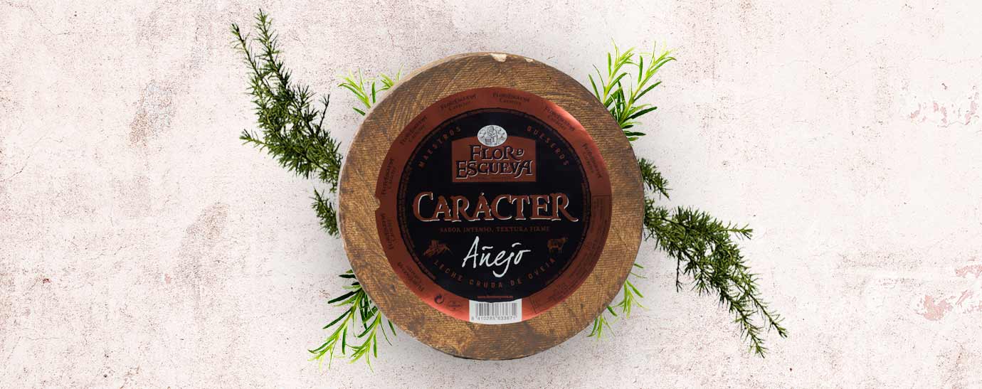 Ilustración con rueda Flor de Esgueva Carácter Añejo